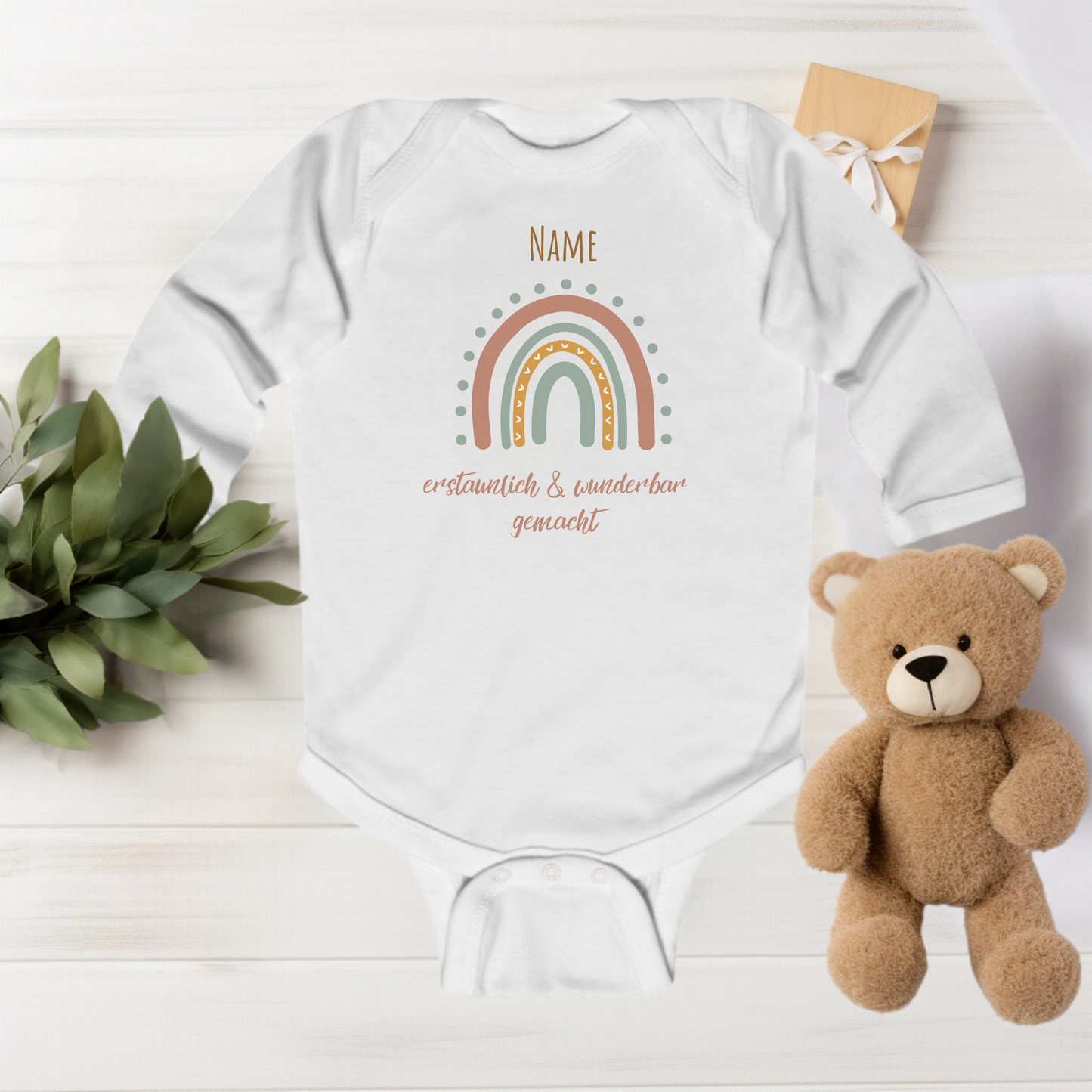 Baby Body personalisiert - answered prayer