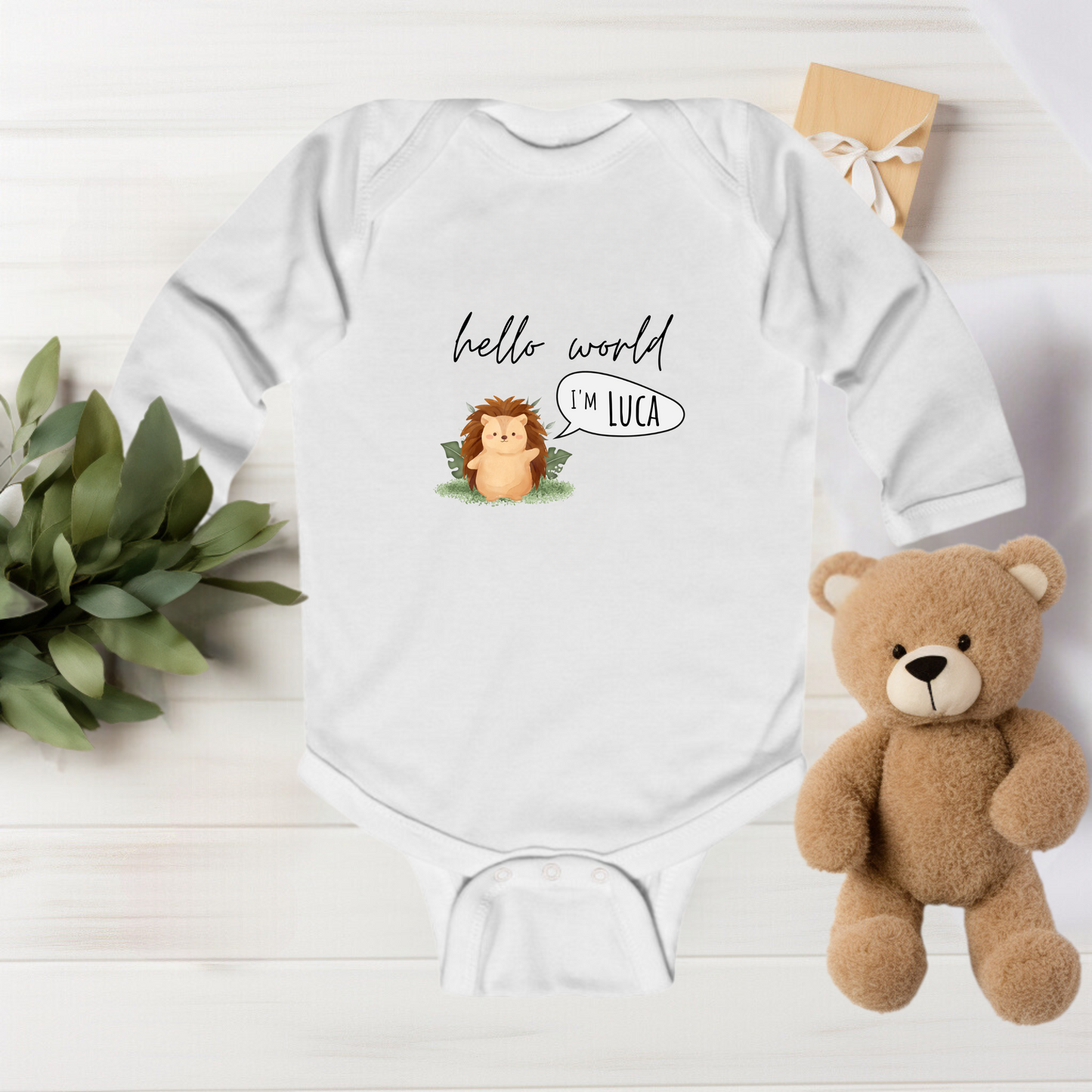 Baby Body personalisiert mit dem Namen
