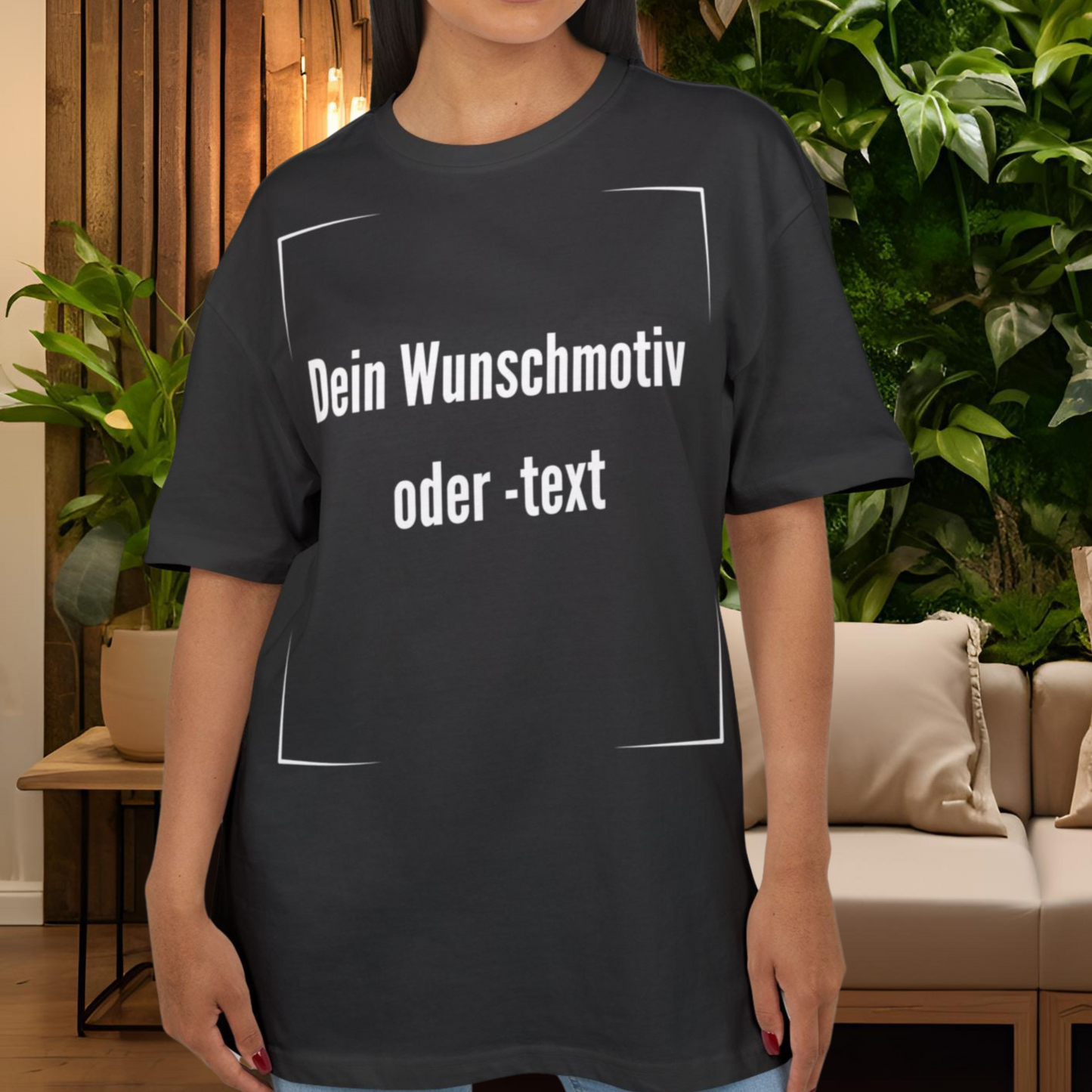 Oversized T-Shirt mit dem Wunschmotiv / Wunschtext