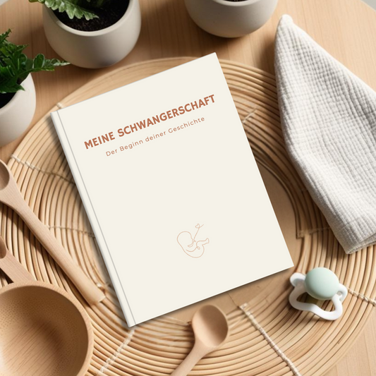 Schwangerschafts- tagebuch in DIN A5 hochwertiges Tagebuch für deine Schwangerschaft