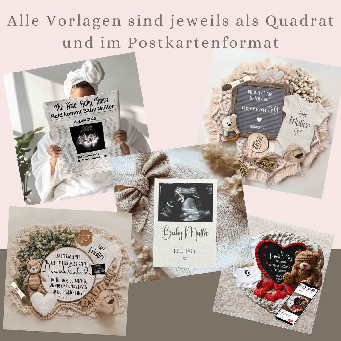 Schwangerschafts- verkündung für den Partner / Vater / Oma / Opa / Tante / Onkel - Holzbody