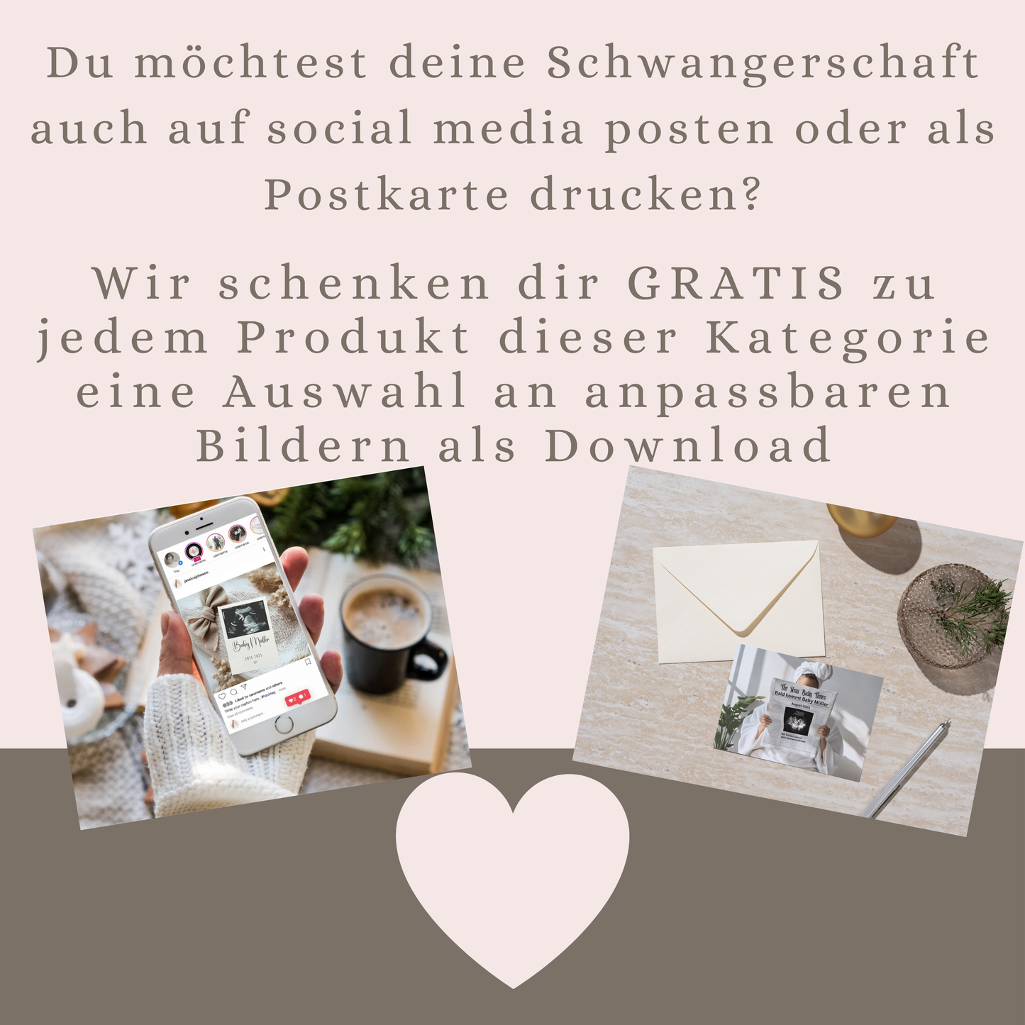 Schwangerschafts- verkündung für den Partner / Vater / Oma / Opa / Tante / Onkel - Holzbody