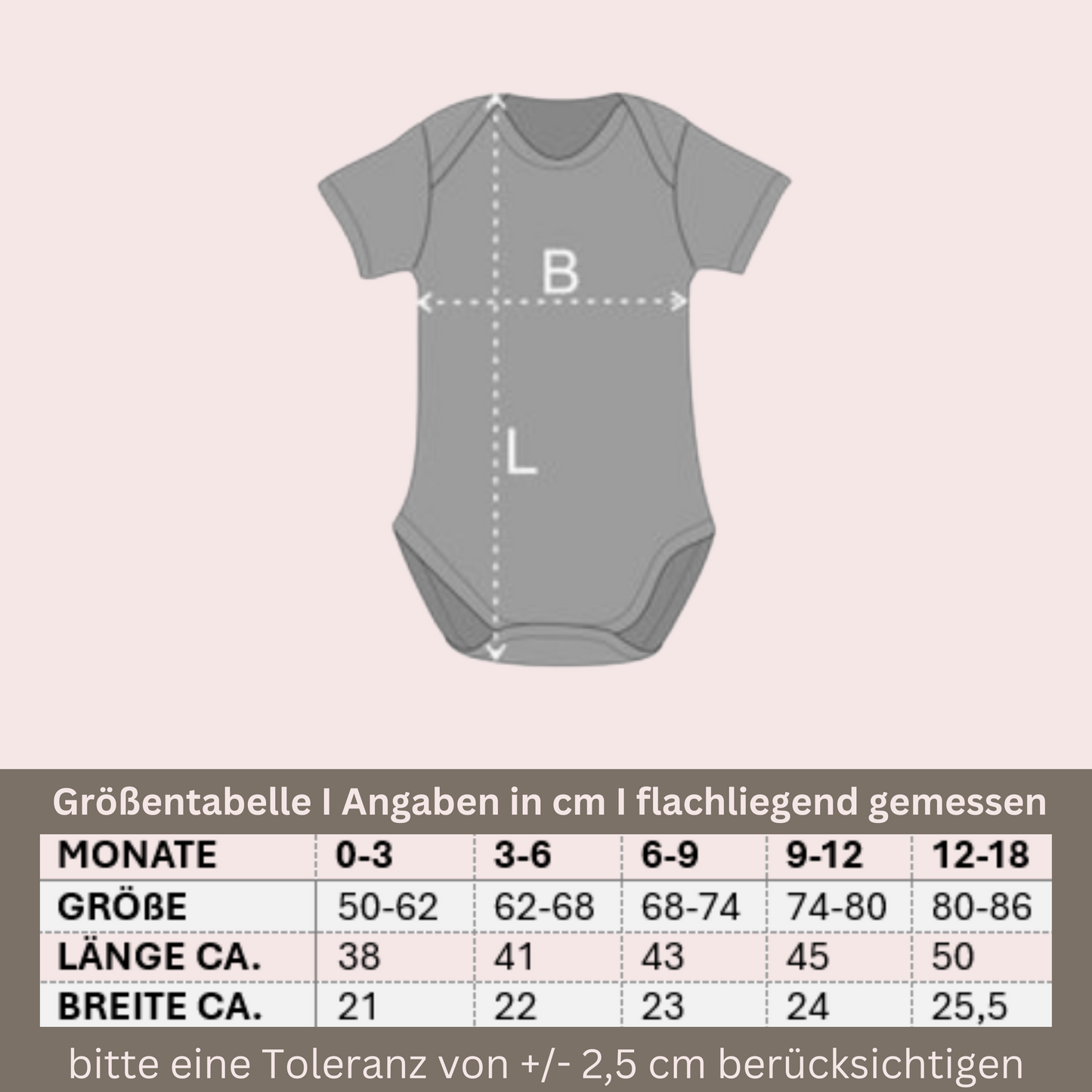 personalisiertes Baby Body mit deinem Wunschtext