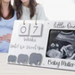 Baby Ultraschallbilder Fotorahmen mit Countdown - personalisierbar