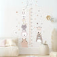 personalisierter Wandsticker mit Messlatte fürs Kinderzimmer, Baby Geschenk Wandtattoo bzw Wandaufkleber mit Maßband